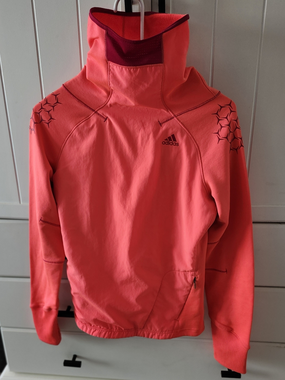 adidas Woman's  Pink Coral Pullover Jacket Small